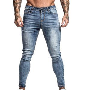 Men's Ripped Jeans Slim Fit Skinny Stretch